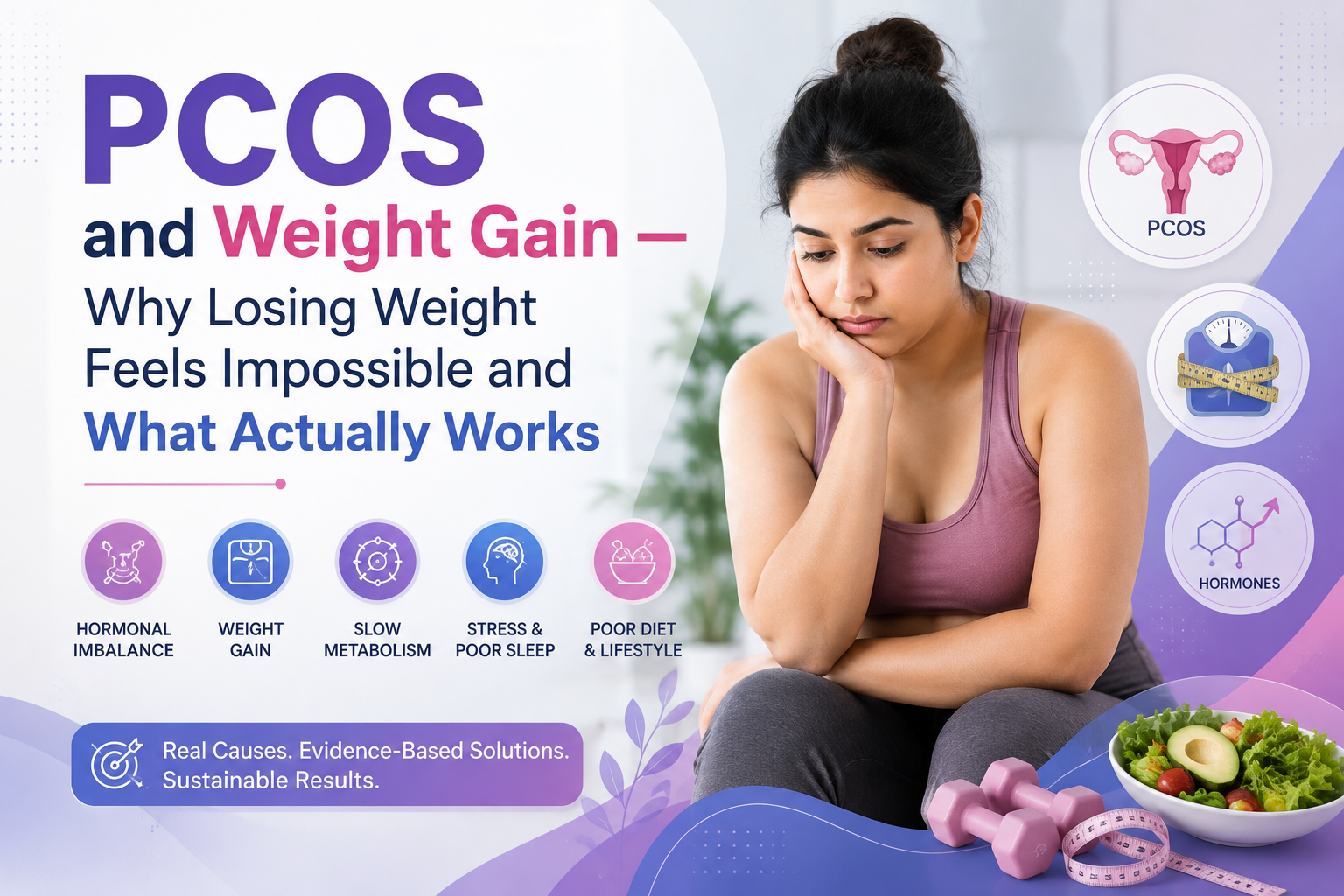 PCOS and Weight Gain — Why Losing Weight Feels Impossible and What Actually Works